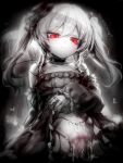  1boy 1girl blur_censor breasts censored closed_mouth clothes_lift cum cum_in_pussy cum_overflow doll_joints dress dress_lift eudie_(shadowverse) greyscale hat hetero highres joints kupa_(jesterwii) lifting_own_clothes long_hair long_sleeves looking_at_viewer mini_hat monochrome orchis penis puffy_long_sleeves puffy_sleeves pussy red_eyes sex shadowverse sideways_hat small_breasts spot_color twintails vaginal 