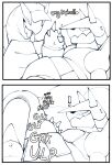 2_horns 2_panel_comic 4_fingers aggron anthro blush blush_lines chibsarts clothing duo english_text excited exclamation_point fingers generation_2_pokemon generation_3_pokemon gesture hand_on_partner hand_on_partner&#039;s_belly hat headgear headwear hi_res horn interspecies legendary_pokemon long_neck looking_at_another looking_at_partner looking_at_viewer luchia lugia lying male male/male nintendo on_back onomatopoeia open_mouth open_smile oral oral_penetration penetration phos_(phosaggro) pokemon pokemon_(species) reclining sex sloppy_blowjob smile smirk sound_effects surprise_sex tail text thick_tail tongue waving waving_at_viewer
