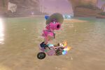 3_toes birdo birdo_(character) claws digit_ring feet jewelry mario_bros mario_kart_world miii_cho motorcycle nintendo paws ring screencap_edit third-party_edit toe_claws toe_ring toes vehicle