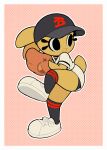 2024 anthro baseball_cap baseball_glove baseball_uniform black_cap black_clothing black_eyes black_hat black_headgear black_headwear black_knee_socks bonita_(gaturo) border bottomwear clothed clothed_anthro clothed_female clothing digital_media_(artwork) eyelashes female female_anthro footwear fully_clothed fully_clothed_anthro fully_clothed_female fur gaturo hat headgear headwear knee_highs knee_socks lagomorph legwear leporid mammal multicolored_knee_socks outline rabbit scut_tail shoes short_tail socks solo sportswear standing tail topwear two_tone_knee_socks uniform white_border white_bottomwear white_clothing white_footwear white_outline white_shoes white_topwear yellow_body yellow_ears yellow_fur yellow_tail