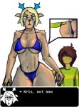 age_difference anthro antlers big_butt blonde_hair blue_antlers blue_clothing blue_eyes blue_nose bra brainmen3 breasts brown_hair butt carol_holiday clothing curvy_figure deer deltarune duo female fur hair hand_on_butt hi_res horn human human_on_anthro interspecies kris_(deltarune) larger_anthro larger_female male male/female mammal mature_anthro mature_female medium_breasts new_world_deer older_anthro older_female panties partially_clothed_anthro partially_clothed_female reindeer serious_face shadowed_eyes shirt simple_background size_difference smaller_human smaller_male smile sprite sprite_art sweater swimwear talking_to_another tan_body tan_fur text thick_thighs topwear undertale_(series) underwear voluptuous voluptuous_anthro voluptuous_female white_background wide_hips younger_human younger_male