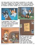ailurid anthro art_(pandapaco) bedroom biro_(pandapaco) bottomwear canid canine cheek_tuft clothed clothing comic detailed_background dialogue dipstick_tail english_text epilogue eyewear facial_tuft footwear fox fully_clothed gloves_(marking) hi_res holidays jacket laughing_at_another looking_at_another looking_at_stars male mammal markings murid murine musical_instrument night note pandapaco photo procyonid raccoon rodent shoes smile string_instrument tail tail_markings text topwear tuft url