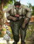  absurd_res animal_genitalia animal_penis anthro beastars big_penis blush bodily_fluids brown_body bulge clothed clothing drooling duo equid equine equine_genitalia equine_penis female genitals haru_(beastars) hi_res hohohonse horse huge_penis hyper hyper_genitalia lagomorph leporid male male/female mammal musk nipple_outline outside penis rabbit saliva size_difference sweat ugly_bastard 