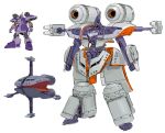  armor beam_cannon commentary cypressdahlia english_commentary full_body fusion grey_armor gundam gundam_gquuuuuux kikeroga kikeroga_(gquuuuuux) mecha mecha_focus mobile_armor mobile_suit mobile_suit_gundam multicolored_armor no_humans one-eyed purple_armor red_eyes redesign robot standing thrusters zeon 