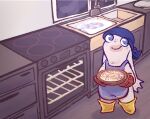 2023 anthro apron blue_apron blue_clothing blue_eyes blue_headkerchief blue_kerchief boots closed_smile clothed clothed_anthro clothed_male clothing colored counter critterzone13 digital_drawing_(artwork) digital_media_(artwork) ear_tuft english_description fan_character faucet food footwear freckled_ears freckled_face freckled_legs freckles fur grey_freckles grey_wall handwear headgear headkerchief headwear holding_food holding_object holding_pie kerchief kitchen lagomorph lemon_(critterzone13) light lighting long_ears male male_anthro mammal mittens mouth_closed no_pupils noseless pastry pie pie_(food) plate rabbid raving_rabbids rayman_(series) red_clothing red_handwear red_mittens shaded shoes sink smile solo standing tan_body tan_skin tuft ubisoft wall_(structure) water white_body white_fur window yellow_boots yellow_clothing yellow_footwear