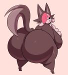  absurd_res anthro big_breasts big_butt bovid breasts butt caprine chikn_nuggit clothing cofi_(chikn_nuggit) costume female hi_res huge_breasts huge_butt mammal overweight overweight_anthro overweight_female samirachuni sheep smile solo tail thick_thighs white_body 
