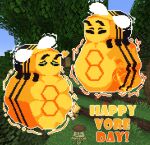 ambiguous_gender arthropod bee digestion elemental_creature feral feral_pred feral_vore group hymenopteran insect microsoft minecraft mineral_fauna mojang pixelg size_difference smaller_pred unwilling_prey vore vore_day vore_day_2025 xbox_game_studios