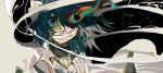  1girl blue_eyes blue_hair cape goguma_wagamja looking_at_viewer mahou_shoujo_madoka_magica mahou_shoujo_madoka_magica:_walpurgis_no_kaiten medium_hair miki_sayaka miki_sayaka_(magical_girl) one_eye_covered solo white_cape wrapping 