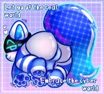 anthro backsack balls blush blush_lines bodily_fluids body_blush butt butt_blush clothing domestic_cat dripping felid feline felis foreskin genital_fluids genitals glistening glistening_butt glistening_ears glistening_pawpads hi_res humanoid_genitalia humanoid_penis leaking_precum legwear machine male mammal nude pattern_clothing pattern_legwear pattern_stockings pawpads paws pawse_(tuvandalist) penis precum precum_drip precum_on_penis presenting presenting_hindquarters rear_view robot robot_anthro screen screen_face solo solo_focus stockings striped_clothing striped_legwear striped_stockings stripes toeless_legwear tuvandalist