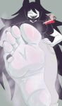 5_toes absurd_res animal_humanoid anthro barefoot black_nails bodily_fluids breasts cat_humanoid colored_nails feet felid felid_humanoid feline feline_humanoid female foot_fetish foot_focus fundamental_paper_education hi_res humanoid humanoid_feet lesangd_tw mammal mammal_humanoid miss_circle musk musk_clouds musky_feet nails plantigrade smelly smelly_feet soles solo steamy_feet stink_fumes sweat sweaty_feet toes