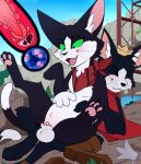 animal_genitalia animal_penis anthro anthro_on_feral anthro_penetrating anthro_penetrating_feral balls bestiality big_ears black_lips bodily_fluids boots cait_sith_(ff7) cape clothing crescent_moon crown cum cum_in_uterus cum_in_vagina cum_inside cumshot cute_fangs dipstick_tail domestic_cat duo ejaculation eyes_closed fangs felid feline feline_genitalia feline_penis felis female feral feral_penetrated final_fantasy final_fantasy_vii footwear genital_fluids genitals green_eyes headgear hi_res impregnation inner_ear_fluff internal internal_vaginal intraspecies intraspecies_bestiality kerchief kerchief_only lips lying male male/female mammal markings meraence moon mostly_nude neckerchief neckerchief_only neckwear on_back on_bottom on_top outside ovum pawpads penetration penile penile_penetration penile_spines penis penis_in_vagina reverse_cowgirl_position semi-anthro sex shoes sky smile sperm_cell square_enix tail tail_markings teeth tuft uterus vaginal vaginal_penetration whiskers