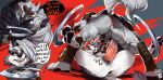 4_toes absurd_res anthro anthro_on_anthro anthro_penetrated anthro_penetrating anthro_penetrating_anthro anus areola arm_wrapping arm_wraps balls bangs bent_over black_clothing black_sclera black_vulva bodily_fluids bottomless breasts butt canid canid_demon canine canis cheek_tuft claws cloak clothed clothing collar crossover death_(puss_in_boots) demon dialogue digitigrade dirty_talk dominant dominant_male dreamworks dual_wielding duo ears_back excited facial_markings facial_tuft fangs feet female fluffy fluffy_tail from_front_position fur fuzzy fuzzy_balls genitals glistening glistening_weapon glowing glowing_eyes grey_body grey_fur grey_hair grin growling hair half-closed_eyes head_markings head_tuft heart_symbol hellaverse hellhound helluva_boss hi_res holding_object holding_weapon humanoid_genitalia humanoid_penis intimidation intraspecies knife_play leg_wrap leg_wraps legs_up looking_at_another looking_at_partner looking_back looking_down looking_pleasured looking_through looking_through_legs loona_(helluva_boss) lying male male/female mammal markings mask_(marking) moan mostly_nude multiple_images mythological_canine mythological_creature mythology narrowed_eyes nipples notched_ear on_back open_mouth open_smile partially_clothed pawpads penetration penile penile_penetration penis penis_in_vagina perspective pivoted_ears poncho prodding pupils puss_in_boots_(franchise) raised_tail rear_view red_background red_eyes red_sclera rubbing saliva saliva_on_tongue sassy sequence serious serious_face sex shaded shallow_penetration sickle simple_background sindenbock smile sound_effects speech_bubble spiked_collar spikes spread_legs spreading standing submissive submissive_female tail teeth text threatening threatening_violence toe_claws toes tongue tongue_out tuft vaginal vaginal_penetration vein veiny_penis vulva weapon white_pupils wolf wrapped_arms wrapped_legs wraps
