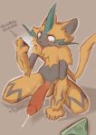 anthro big_penis biped blep blush cellphone crouching electronics felid feline fur generation_7_pokemon genitals hi_res holding_cellphone holding_object holding_phone holding_smartphone huge_penis humanoid_genitalia humanoid_penis legendary_pokemon looking_at_porn male mammal nintendo penis penni_bat phone pokemon pokemon_(species) pornography smartphone solo throbbing throbbing_penis tongue tongue_out yellow_body yellow_fur zeraora