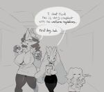 2025 3_fingers anthro anthrofied areola areola_slip arms_bent audino big_breasts big_ears biped bodily_fluids book bottomless bottomless_anthro bottomless_female bottomwear breasts choker cleavage clothed clothed_anthro clothed_female clothing collared_shirt curvy_figure delphox digital_media_(artwork) dodudoru ear_tuft ellipsis emanata english_text eyewear fangs female fingers floppy_ears fully_clothed fully_clothed_anthro fully_clothed_female fur fur_tuft generation_4_pokemon generation_5_pokemon generation_6_pokemon glasses group half-rim_glasses hi_res holding_book holding_coffee_mug holding_object huge_breasts id_card jewelry legwear looking_at_another lop_ears lopunny mature_anthro mature_female medium_breasts monochrome narrowed_eyes necklace nervous nervous_smile nervous_sweat nintendo office_clothing office_lady open_clothing open_mouth open_shirt open_topwear pantyhose partially_clothed_anthro partially_clothed_female pencil_skirt pokemon pokemon_(species) pokemorph pseudo_hair pupils shirt short_stack size_difference sketch skirt small_breasts standing sweat talking_to_another teeth text thick_thighs topwear trio tuft unbuttoned_shirt voluptuous voluptuous_anthro voluptuous_female waking_up walking wearing_glasses white_speech_bubble wide_hips