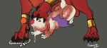  bell bell_collar bodily_fluids canid canine cock_transformation collar felid feline final_fantasy final_fantasy_vii genital_fluids genitals hi_res knot knotted_penis leaking_precum looking_at_viewer male mammal merge_tf merging moogle open_mouth paws penile_spines penis pixiemiata precum precum_from_mouth precum_from_penis red_xiii solo_focus square_enix transformation valiantku 