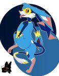 absurd_res anthro anus bandicoot bandicraft beastie_(species) beastieball bedroom_eyes big_claws big_ears blonde_highlights blue_body blue_fur butt claws digitigrade ear_tuft eyewear fangs felixguara female fur genitals glasses hi_res highlights_(coloring) looking_back mammal marsupial narrowed_eyes on_one_leg orange_eyes pawpads paws pink_pawpads presenting presenting_anus presenting_hindquarters presenting_vulva rear_view seductive solo standing suni&#039;ave_(artist) tail tail_tuft teeth tongue tongue_out tuft vulva white_highlights