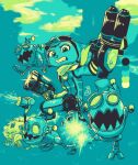 2022 ambiguous_anthro ambiguous_gender anthro clenched_teeth color_swatch digital_drawing_(artwork) digital_media_(artwork) hammer head_tuft holding_hammer holding_object holding_tool holding_weapon lombax looking_at_viewer machine mammal ratchet_and_clank restricted_palette rivet_(ratchet_and_clank) robot sony_corporation sony_interactive_entertainment teeth theblueberrycarrots tools tuft weapon