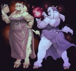 2025 accessory alternate_species anthro black_coded book boss_monster_(undertale) bovid breasts butt butt_cleavage caprine cleavage clothed clothing cloven_hooves elemental_manipulation female fire fire_manipulation fur furgonomics hi_res holding_book holding_object hooves horn jewelry mammal mature_anthro mature_female ring sheep slightly_chubby slightly_chubby_anthro slightly_chubby_female slit_dress solo sparkles tail tail_accessory tail_jewelry tail_ring toriel undertale_(series) white_body white_fur white_wool wolfertinger wool_(fur)