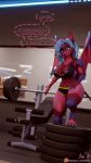 3d_(artwork) abs anthro areola areola_slip athletic athletic_anthro athletic_female athletic_wear back_wings bat bat_wings big_breasts blender_(artwork) blender_cycles blue_claws blue_eyes blue_hair blue_nipples bottomwear bra breasts claws clothed clothed_anthro clothed_female clothing comic comic_panel dialogue digital_media_(artwork) eyebrows eyelashes female fiana_(xelli) fur gym_bottomwear gym_shorts hair hi_res inviting inviting_viewer long_ears looking_at_viewer mammal membrane_(anatomy) membranous_wings multicolored_body multicolored_fur muscular muscular_anthro muscular_arms muscular_female muscular_thighs nails nipples open_mouth partially_clothed pink_body pink_fur purple_body purple_fur red_body red_fur shorts speech_bubble sports_bra sportswear tail tattoo text thick_thighs toe_claws underwear wing_claws wings womb_tattoo xelli