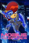 absurd_res anthro armor armwear black_nose blue_armor blue_boots blue_clothing blue_eyes blue_footwear blue_gloves blue_handwear bodysuit boots breasts brown_body brown_fur brown_hair chipmunk clothing elbow_gloves eyelashes female footwear front_view fur gloves grey_bodysuit grey_clothing grey_skinsuit ground_squirrel hair handwear hi_res knee_boots knee_highs legwear looking_at_viewer mammal mobian_monster navel_outline on_one_leg open_mouth rodent sally_acorn sciurid sega shoes skinsuit solo sonic_the_hedgehog_(series) standing tan_body tan_fur text thick_thighs tight_clothing visor wide_hips
