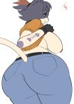 2025 absurd_res anthro arm_tattoo big_breasts big_butt black_body black_fur breasts brown_body brown_fur butt calico_cat cate_meowdy clothed clothing clothing_lift domestic_cat epic_games felid feline felis female fortnite fur hair hi_res huge_breasts huge_hips huge_thighs mammal overweight ponytail shirt shirt_lift solo t-shirt tattoo thick_thighs toonarscontent topwear white_body white_fur wide_hips