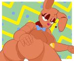  &lt;3 6:5 absurd_res anthro anus areola bedroom_eyes bite_mark bow_tie brown_body butt butt_focus candy chocolate chocolate_bonnie_(fnaf) chocolate_bunny dessert female five_nights_at_freddy&#039;s five_nights_at_freddy&#039;s_ar food food_creature genitals hi_res lagomorph leporid mammal narrowed_eyes nipples pink_nose pussy rabbit red_areola red_nipples scottgames seductive smile solo video_games yellow_areola yellow_nipples zhenai 