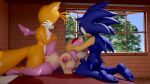  16:9 amy_rose anthro balls big_balls big_breasts big_penis breasts canid canine eulipotyphlan fellatio female fox foxi3d genitals group group_sex hedgehog hi_res holding_head holding_leg looking_pleasured male male/female mammal miles_prower moan oral penetration penile penis sega sex sonic_the_hedgehog sonic_the_hedgehog_(series) spitroast trio vaginal vaginal_penetration widescreen 