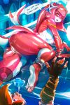  ass breasts highres mipha pussy roundranchu the_legend_of_zelda thick_thighs thighs wet 