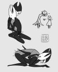  &lt;3 4:5 anthro arthropod black_body blush bodily_fluids cum cum_in_pussy cum_inside digital_media_(artwork) duo female female_penetrated from_front_position genital_fluids genitals grimm_(hollow_knight) hi_res hollow_knight hornet_(hollow_knight) insect lili_18_hk lying male male/female male_penetrating male_penetrating_female mastery_position missionary_position monochrome nude on_back penetration pussy sex simple_background team_cherry vaginal vaginal_penetration video_games 