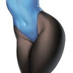  asuna_(blue_archive) asuna_(bunny)_(blue_archive) black_pantyhose blue_archive blue_leotard close-up contrapposto covered_navel highleg highleg_leotard leotard lower_body lowres mahou_kyuuri narrow_waist pantyhose sae_(hidamari_sketch) sketch thick_thighs thighs wide_hips 