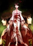  bad_id bad_pixiv_id black_hair blood bug butterfly dual_persona fatal_frame fatal_frame_2 ghost insect japanese_clothes kimono koko_(oyasuminasai) kurosawa_sae multiple_girls short_hair tachibana_chitose 