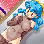  blue_hair lowres ribbon see-through tanuki_gakuen uncensored 