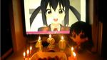  2d_dating 420 food gabe k-on! long_hair meatball nakano_azusa twintails 