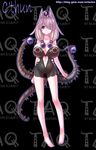  animal_ears bad_feet barefoot breasts c'thun hair_over_one_eye huge_breasts legs monster_girl nefarian personification purple_eyes slender_waist solo tentacles warcraft white_hair world_of_warcraft 