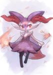  alternate_color animal_ear_fluff animal_ears arm_at_side arm_behind_back artist_name black_fur braixen burning closed_mouth commentary english_commentary fire fox_ears fox_tail full_body highres ikei looking_to_the_side multicolored_fur no_humans pokemon pokemon_(creature) purple_fur red_eyes red_fur red_nose shiny_pokemon signature slit_pupils smile solo sparkle split_mouth standing tail tsurime white_background white_fur 