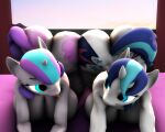  3d_(artwork) anthro anthrofied ass_to_ass big_butt blep butt crossgender digital_media_(artwork) duo equid equine female female/female flurry_heart_(mlp) friendship_is_magic hi_res horn incest_(lore) mammal mtf_crossgender my_little_pony nude parent parent_and_child parent_and_daughter shining_armor_(mlp) tongue tongue_out unicorn vladichslg 