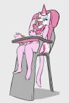 2019 abstract_background ageplay anthro august_(meowmcmeow) bib biped birthday_cake blue_body blue_fur cake clean_diaper clothed clothing dessert diaper digital_media_(artwork) domestic_cat eating eating_with_paws felid feline felis food fur hat headgear headwear hi_res high_chair infantilism male mammal messy messy_eating multicolored_body multicolored_fur pink_body pink_fur roleplay sexotheque simple_background sitting solo wearing_diaper white_body white_fur