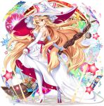  1girl alternate_costume blonde_hair bow braid breasts broom closed_mouth dress earrings energy_ball flower flower_request game_cg glint hair_bow hat hat_bow hat_ornament high_heels highres holding holding_broom jewelry kirisame_marisa kirisame_marisa_(witch_of_scarlet_dreams) long_hair looking_at_viewer magic_circle mini-hakkero official_art oversized_hat pantyhose red_bow red_flower ring rotte_(1109) scar scar_on_back shoes side_braid single_braid skirt_hold solo standing standing_on_magic_circle star_(symbol) star_hat_ornament third-party_source touhou touhou_lostword transparent_background very_long_hair wedding_dress white_bow white_dress white_flower white_hat white_pantyhose white_shoes witch_hat yellow_eyes 