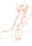  anthro athletic athletic_male axzel_haliebelz canid canine canis featureless_crotch hi_res jackal lifewonders looking_at_viewer male mammal nude pecs seth_(tas) sketch smile solo tokyo_afterschool_summoners video_games 