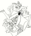  2boys absurdres ahegao anal anal_object_insertion animal_ears autofacial black_bra blush bra bra_strap camisole chastity_cage chastity_cage_emission couch cum cum_in_mouth cum_on_body cum_on_male cum_on_self cum_on_tongue dildo double_v ejaculating_while_penetrated ejaculation facial full_body greyscale handsfree_ejaculation heart high_heels highres holding holding_sex_toy legs_up lying male_focus male_playboy_bunny mattsuu monochrome motion_lines multiple_boys object_insertion on_back on_couch original own_cum_in_mouth rabbit_ears raised_eyebrows sex_toy simple_background small_chastity_cage smile sound_effects testicles top-down_bottom-up trap underwear urethral_plug v white_background white_camisole white_hair white_wrist_cuffs wrist_cuffs yaoi 