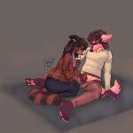 1:1 anthro aurapinkario(character) balls big_breasts bodily_fluids breast_squish breasts canid canine cardigan clothing duo erection female fur generation_4_pokemon genital_fluids genitals hair handjob hi_res j0lynew1f lucario male male/female mammal nintendo nipples nova(character) paws penile penis pink_body pink_fur pokemon pokemon_(species) procyonid public public_erection public_exposure raccoon romantic romantic_couple sex simple_background squish tail thick_thighs