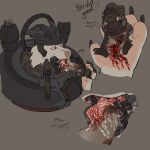 alien ambiguous_gender animal_genitalia armor blood blood_from_penis bodily_fluids canid canine canis cock_and_ball_torture cybernetics cyborg drooling duo extreme_size_difference feelers feral forced fur gas_mask genital_fluids genital_mutilation genital_torture genitals gore headgear helmet hi_res incest_(lore) machine macro mammal mandibles mask metal_jaw micro mother_(lore) mother_and_child_(lore) mutilation open_mouth oral_vore overstimulation parent_(lore) parent_and_child_(lore) partially_inside penectomy penis pseudo_incest_(lore) puppyratcat saliva severed_body_part severed_genitals severed_penis simple_background size_difference tail teeth tongue vore vortihound vulva white_body