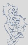  anthro avian bird daughter duo embrace eyes_closed father father_and_child father_and_daughter female hair helluva_boss hi_res holding_child hug long_hair male octavia_(helluva_boss) owl owl_demon parent parent_and_child simple_background smile standing stolas_(helluva_boss) teathekook 