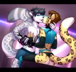 2023 armwear ash_(ashkelling) black_bars black_body black_ears black_fur black_hair black_nose black_tail boxer_briefs brown_body brown_fur brown_hair butt clothed clothing crossdressing dipstick_tail duo ear_markings elbow_gloves felid feline femboy french_kissing fur furgonomics garter_belt garter_straps gloves grey_body grey_ears grey_fur grey_tail hair hand_behind_head handwear hi_res inner_ear_fluff kissing legwear leopard leopard_spots letterbox lockworkorange looking_at_another magic male male/male mammal markings monotone_hair multicolored_body multicolored_ears multicolored_fur multicolored_tail novus orange_eyes pantherine panties shirt snow_leopard spots spotted_body spotted_fur spotted_markings spotted_tail tail tail_markings thigh_highs topwear tuft two_tone_ears underwear underwear_only white_body white_fur white_tail yellow_body yellow_ears yellow_fur yellow_tail