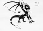 activision cynder dragon female feral inktober inktober_2025 mythological_creature mythological_scalie mythology phunter15 scalie spyro_the_dragon