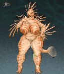 anthro big_breasts biped breasts curvy_figure female fin fish front_view genitals hand_on_hip hi_res huge_breasts josephsuchus lionfish lips marine nipples non-mammal_breasts non-mammal_nipples nude nude_female perciform scorpaenoid solo spikes standing tail tail_fin thick_lips thick_thighs voluptuous_anthro voluptuous_female vulva