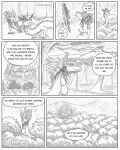  angry asian_mythology black_and_white claws climbing climbing_tree comic comic_panel dialogue dragon duo east_asian_mythology eastern_dragon female feral forest hi_res horn leaf line_art male monochrome mythology nature naya_(nuree_art) nuree_art outside plant raiden_(nuree_art) sketch speech_bubble spikes surprise tree wood 