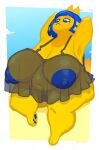  animal_crossing ankha_(animal_crossing) anthro areola belly big_areola big_breasts big_nipples blue_nipples breasts clothing desert felid feline female genitals hi_res huge_breasts mammal nightgown nintendo nipples overweight plump_labia pussy silentjay solo thick_thighs translucent translucent_clothing video_games 