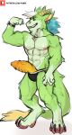  absurd_res anthro big_penis black_bottomwear black_clothing blue_hair bottomwear clock clothed clothing dragon famir_(artist) famir_(character) full-length_portrait fur furred_dragon genitals glans gradient_penis green_body green_fur green_hair grin hair hi_res ineffective_clothing looking_at_viewer male multicolored_hair muscular muscular_anthro muscular_male narrowed_eyes nipples orange_penis patreon patreon_logo penis pink_nipples poking_out portrait pose ridged_penis sharp_teeth simple_background smile solo standing teeth text topless url vein veiny_penis watch white_background white_hair wristwatch yellow_eyes yellow_penis 
