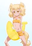  animal_humanoid banana bird_dog blonde_hair blush breasts canid canid_humanoid canine canine_humanoid canis clothing dog_humanoid domestic_dog eyewear food fruit glasses golden_retriever hair hi_res humanoid hunting_dog mammal mammal_humanoid navel plant retoree_(show_by_rock!!) retriever sanrio short_hair show_by_rock!! simple_background small_breasts smile spread_legs spreading swimwear 